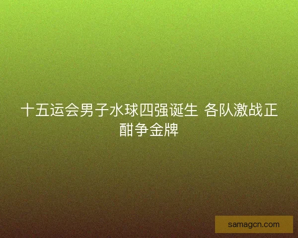 十五运会男子水球四强诞生 各队激战正酣争金牌